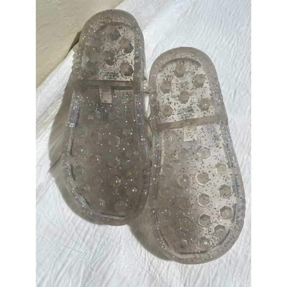 Baby GAP Clear Sparkle Jelly FSHMN Shoes Closed Toe Sandals -Girl’s -Size 10 T - Picture 6 of 9